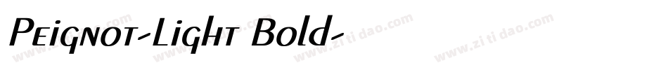 Peignot-Light Bold字体转换